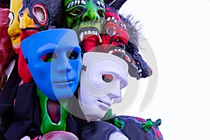 Toy mask To be tricked into playing on Halloween photo
