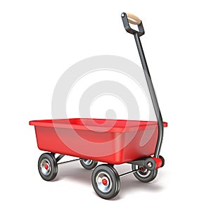 Toy mini wagon perspective view 3D