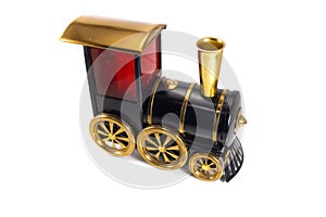 Toy Old train isolated on white background