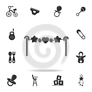 toy over the crib icon. Set of child and baby toys icons. Web Icons Premium quality graphic design. Signs and symbols collection,