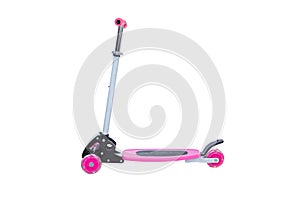 Toy pink scooter for kids
