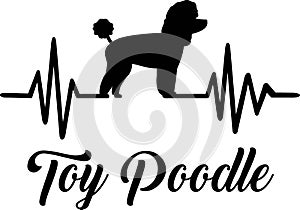 Toy poodle heartbeat word