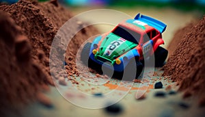 Toy racing cart Generative AI