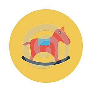 Toy reception vector flat icon