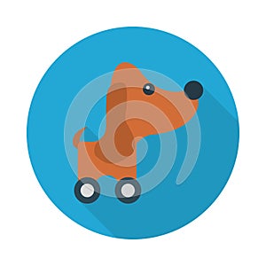 Toy reception vector flat icon