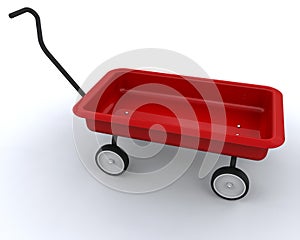 Toy red wagon