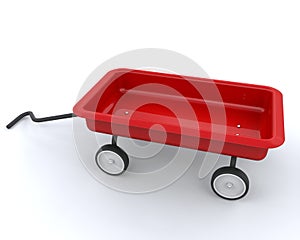 Toy red wagon