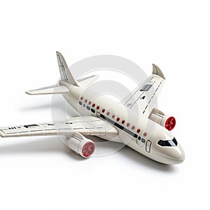 Toy Remote Control Plane On White Background