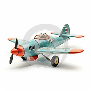 Toy Remote Control Plane On White Background