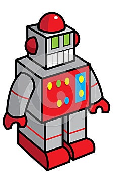 Toy robot illustration