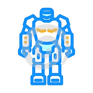 toy robot toy baby color icon vector illustration