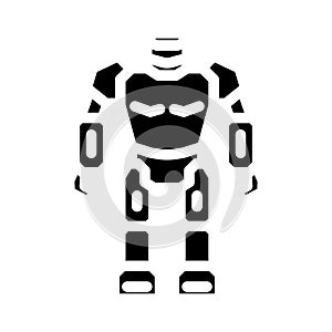 toy robot toy baby glyph icon vector illustration