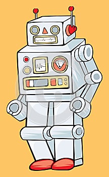 Toy robot â€“ stock illustration