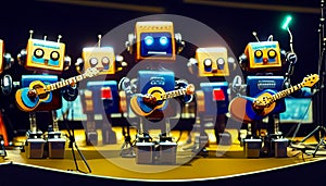 toy robots concert
