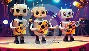 Toy robots concert