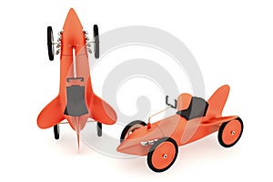 Toy rocket-car collection