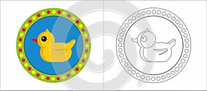 Rubber Duck - Children coloring