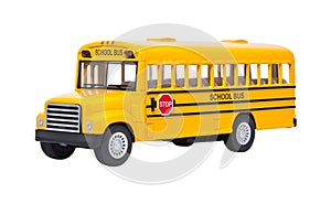 Toy School Bus isolated