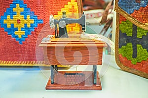The toy sewing machine photo