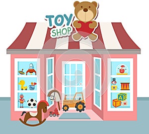 Toy shop vector