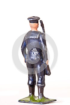 Toy soldier - Backview of toy sailor with rifle