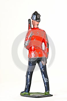 Toy soldier with rifle - Foot guard backview