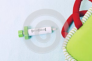 Toy Syringe and Bag