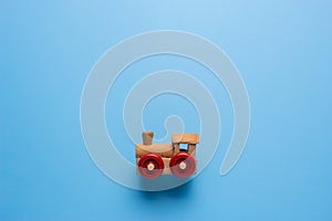 Toy train with copy space for your text photo