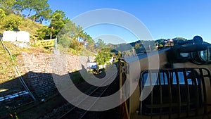 Toy Train going to Shimla from Kalka