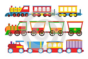 Toy train vector illustration.