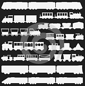 Toy train vector illustration black and white