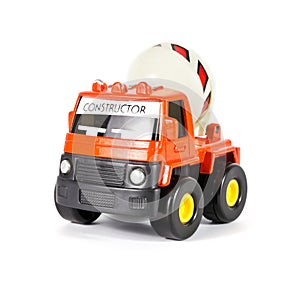 A toy truck concrete mixer