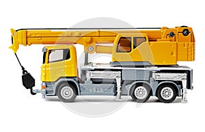 Toy truck crane