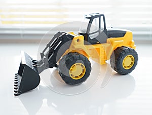 Toy Wheel Loader Close up