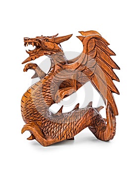 Toy wood dragon