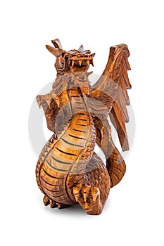 Toy wood dragon