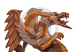 Toy wood dragon