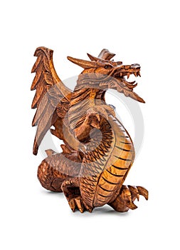 Toy wood dragon