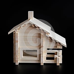 Toy wooden house