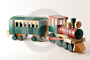 Toy Wooden Train Engine