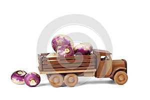 Toy Wooden Turnip Truck