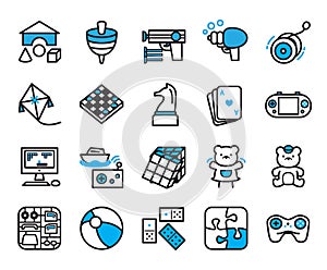 Toy world icons set .Vector icon design set