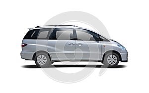 Toyota Previa side view isolated on white photo