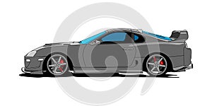 Toyota Supra in Vector photo