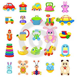 Toys for Little Children Big Illustrations Set