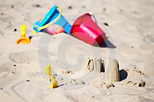 Toys in sand