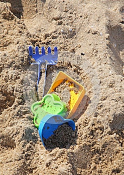 Toys in sand