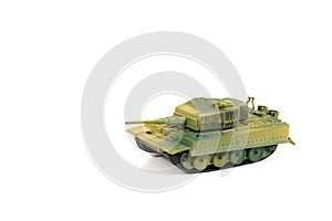 Toys Tank plastic on white background, War, fight army soldier t