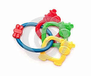 Toys for teething, colorful