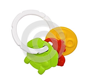 Toys for teething, colorful details